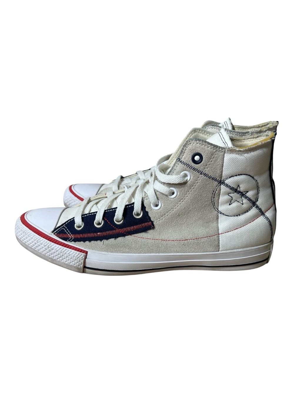 Converse Chuck Taylor All Star Craft High PS White Navy Sneakers Men 11 Women 13